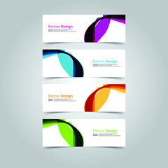 Fototapeta premium Vector Abstract banner web template