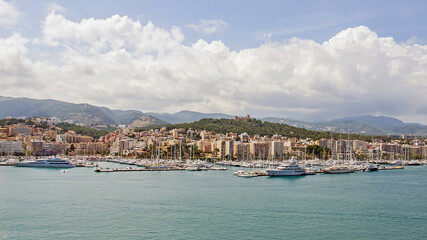 Fototapeta na wymiar Port of Palma de Mallorca, Spain