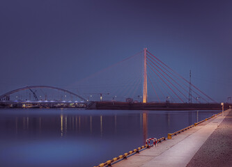 bridge at night