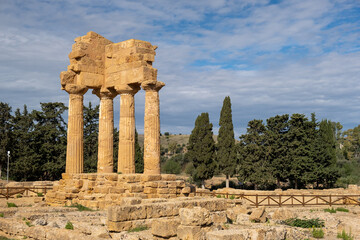 Valley of the Temples at Agrigento Sicily, Italy Europe - obrazy, fototapety, plakaty