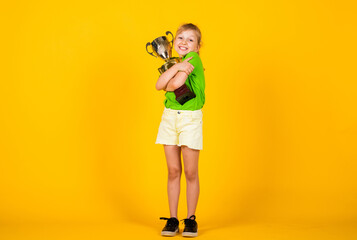 pretty teen girl with champion sup reward, success