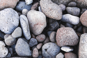 pebbles on the beach stones rocks gray 