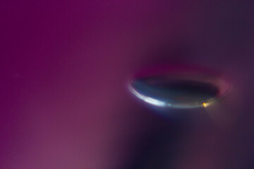 Purple Abstract Oil Drops in Water