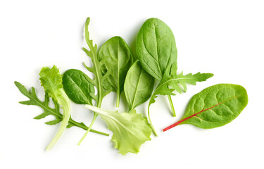 various salat leaves