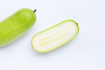 Winter melon on white background.