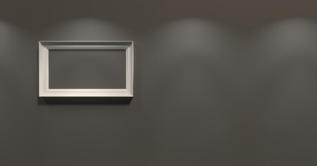empty frame on wall