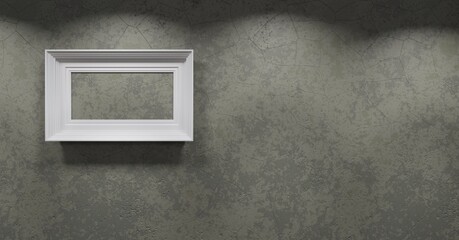 window on the wall with frame