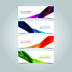 Fototapeta premium Vector Abstract banner web template
