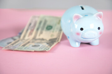 money and piggy bank