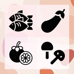 Simple set of legislature related filled icons