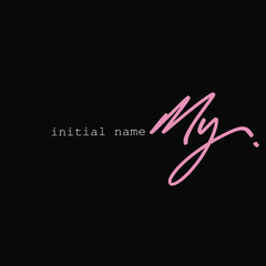 MY handwritten logo for identity