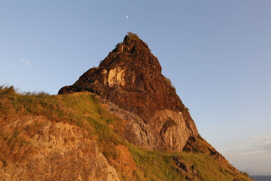 San Miguel Felsen bei Sonnenuntergang, Sisiman &ndash; Mariveles, Region Bataan, Philippinen