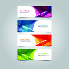 Fototapeta premium Vector Abstract banner web template