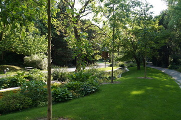 quiet in the Park on a Sunny summer day