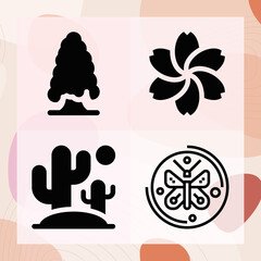 Simple set of composite related filled icons