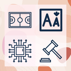 Simple set of appeals related lineal icons