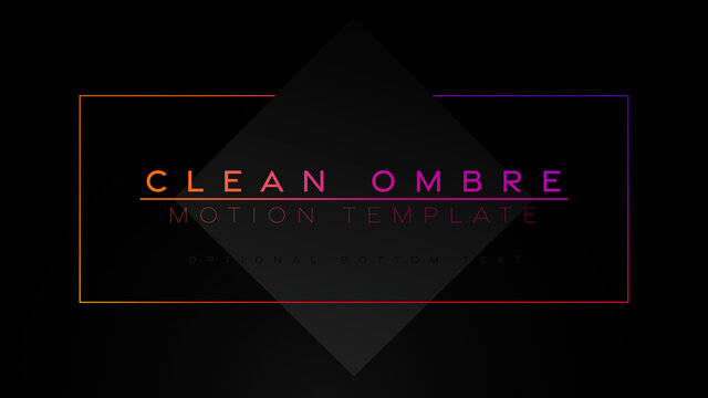 Clean Ombre Title