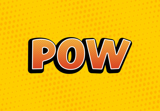 Comic Style Text Effect