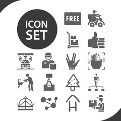 Simple set of free related filled icons.