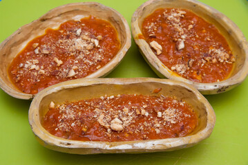 Just made hot prickly pear mustard on ceramic moulds of different shapes