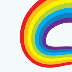 Obraz premium rainbow background template vector