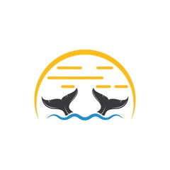 whale tail icon vector illustration design © sangidan
