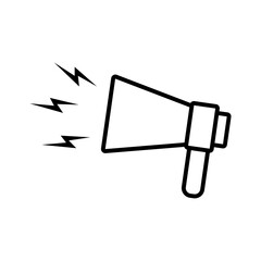 Megaphone line icon