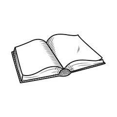 icon of open book, hand draw style