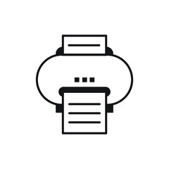 Printer icon design template. vector illustration