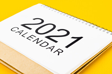 calendar desk 2021 for organizer to plan and reminder.