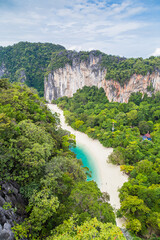 Koh Hong island view point to Beautiful scenery view 360 degree.