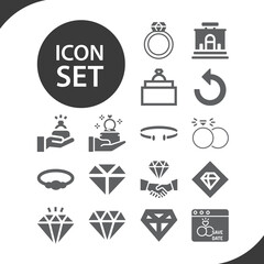 Simple set of suggestion related filled icons.