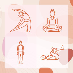 Simple set of risks related filled icons