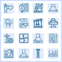 Aqueous  related simple set. 16  lineal