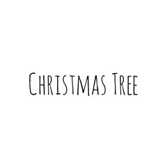 ''Christmas Tree'' Lettering