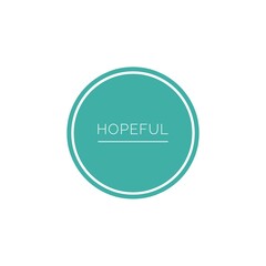 ''Hopeful'' Lettering
