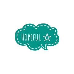 ''Hopeful'' Lettering