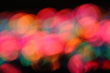 Beautiful Colorful Distorted Christmas Lights