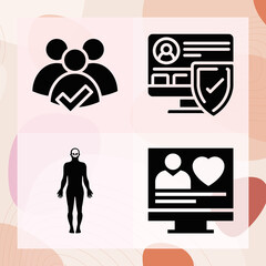 Simple set of prominence related filled icons