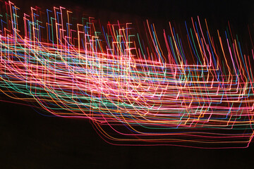 Beautiful Colorful Distorted Christmas Lights