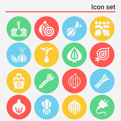 16 pack of welsh  filled web icons set