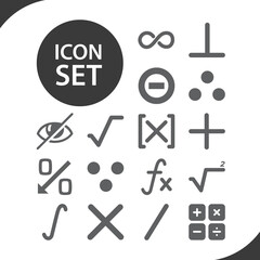 Simple set of proofs related filled icons.