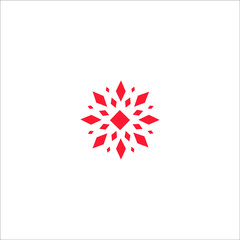 logo flower icon templet vector