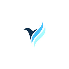 logo icon templet vector  bird wing