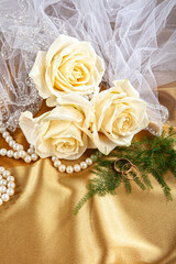 Wedding Rings And Flowers