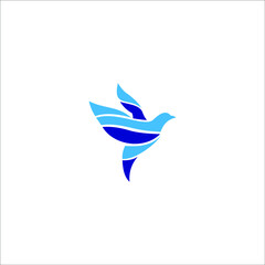 logo icon templet vector  bird wing
