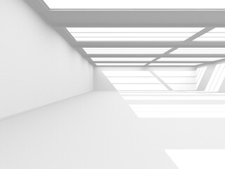 Abstract White Architecture Design Concept