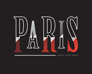 Modern graphic vector illustration of letters, fashion paris, perfect for t-shirts, clothing, hoodies and other clothing designs