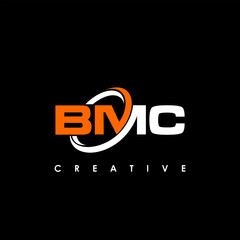 BMC Letter Initial Logo Design Template Vector Illustration	
