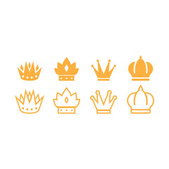 Crown icon design template vector isolated illustration